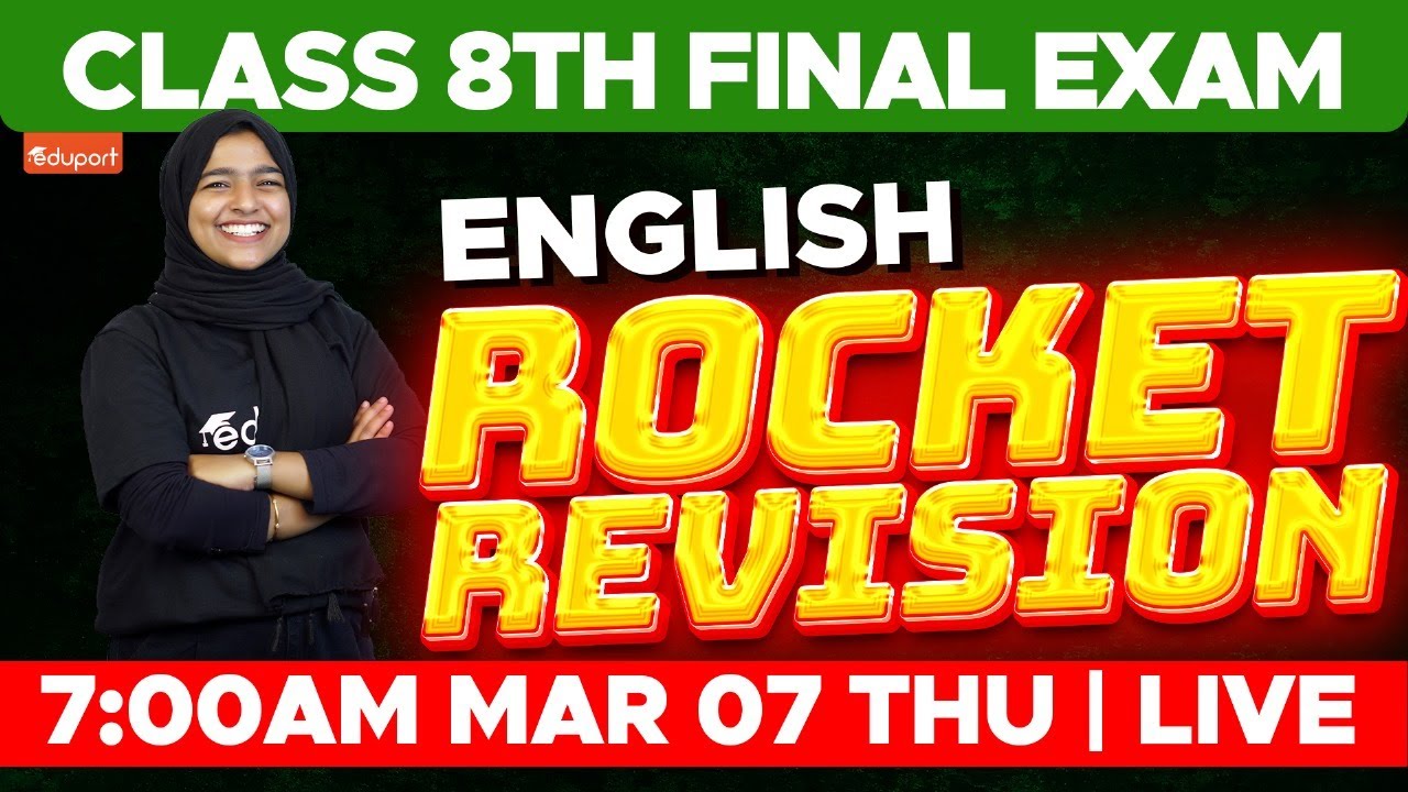 Class 8 Final Exam - English | Rocket Revision | Eduport Class 8 - YouTube