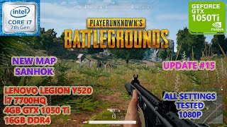 PUBG 1.0 Update #15 i7 7700HQ GTX 1050 Ti (All Settings Tested)
