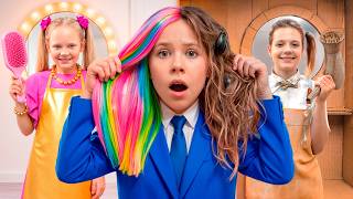 Download lagu Eva and new Hairstyle with DIY Beauty Salon