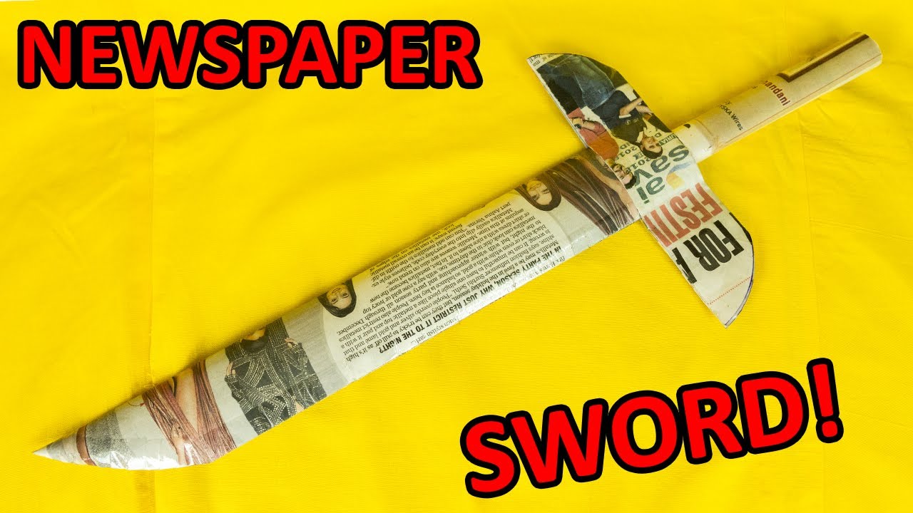 how to make a paper sword