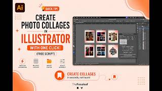 Create Photo Collages in Illustrator in ONE Click! ⚡📸