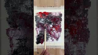Satisfying Grid Abstract Painting 🎨 | Textured Acrylic Art Process #Shorts