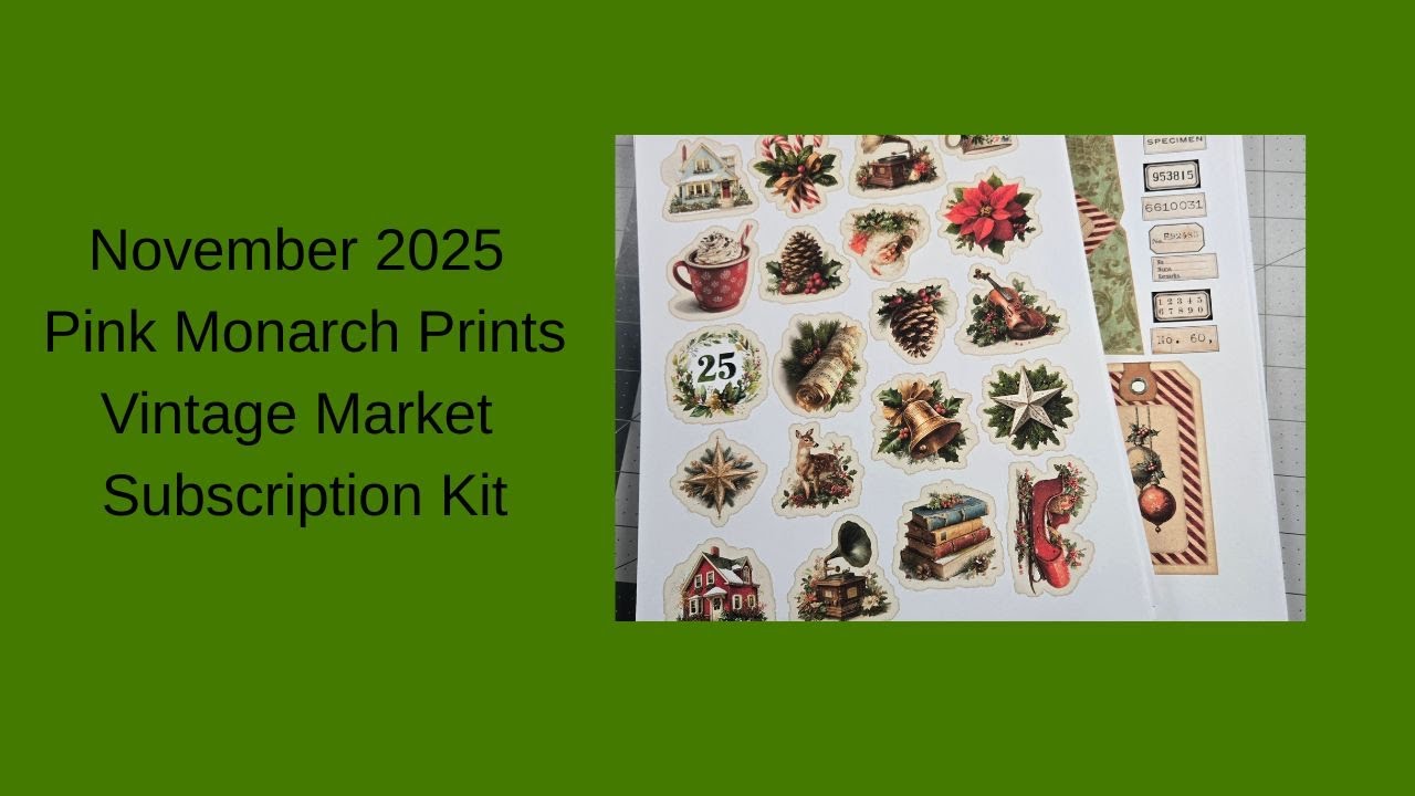 Pink Monarch Prints Vintage Market 2025 Subscription Kit  