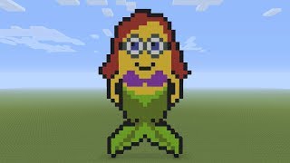 Information Minecraft Pixel Art - Mermaid Minion News