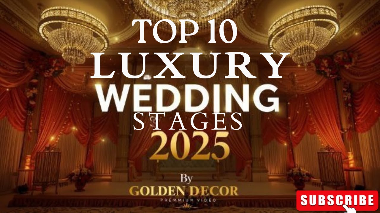 Top 10 Luxury Wedding Stage Designs 2025 💍 | Golden Decor 