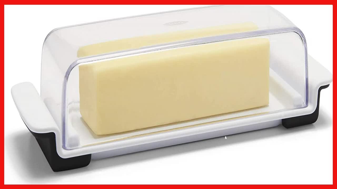 KITCHENDAO Airtight Butter Dish with Lid and Knife Spreader for