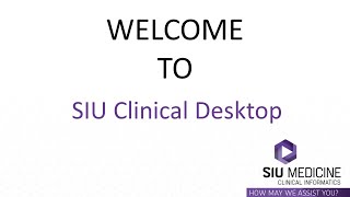 SIU Clinical Desktop screenshot 4