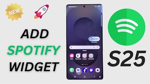 🎧 Easiest Way to Add Spotify Widget to Home Screen on Galaxy S25/S25+/Ultra!