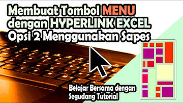 MEMBUAT TOMBOL MENU EXCEL DENGAN HYPERLINK.