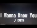 I Wanna Know You/KREVA【歌ってみた】
