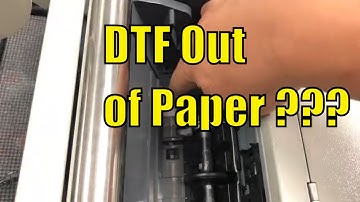 #1 FIX - DTF Printer Out of Paper / DTG Feeding Error Light On - PET Film L1800