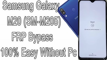 Samsung M20 FRP Bypass SM-M205F FRP Remove Help & Feedback Not Available 100% Easy Without Pc