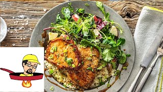 Maple & Rosemary Glazed Pork Cutlets
