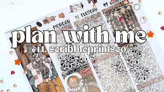 🍂PLAN WITH ME🍂 MEMORY PLANNING FT. SCRIBBLEPRINTSCO. | Plannahannah
