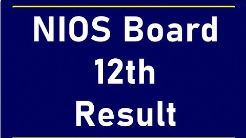 NIOS Class 12 2023 Result Published Now. #nios #niosresult2023 #resultout