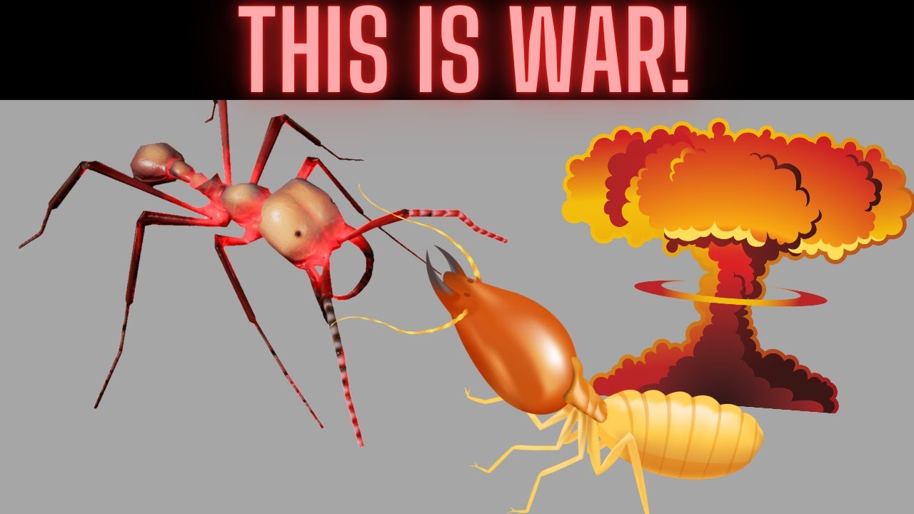 CAN EXPLODING TERMITES SURVIVE IMPOSSIBLE DIFFICULTY ARMY ANTS? - YouTube