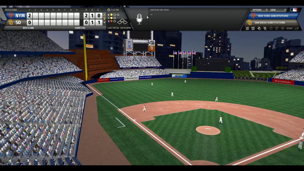 OOTP20 Mets: Mets 7, Padres 0