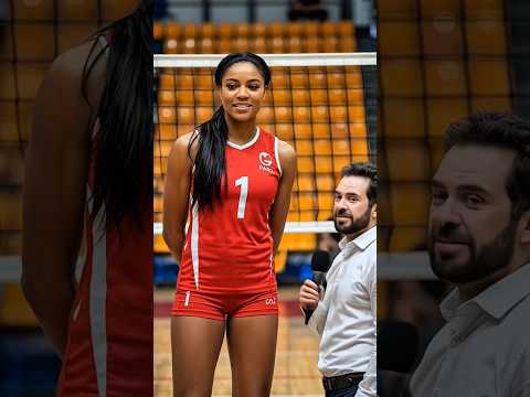 10ft+ Volleyball Player Steals the Spotlight with Dance Performance #ai #tall #volleyball