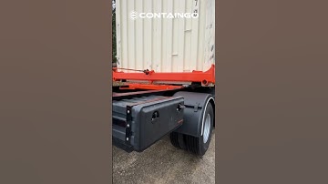 Using our NEW diesel prototype engine on our Mobilizer Trailer to load a container!  #dieselengine