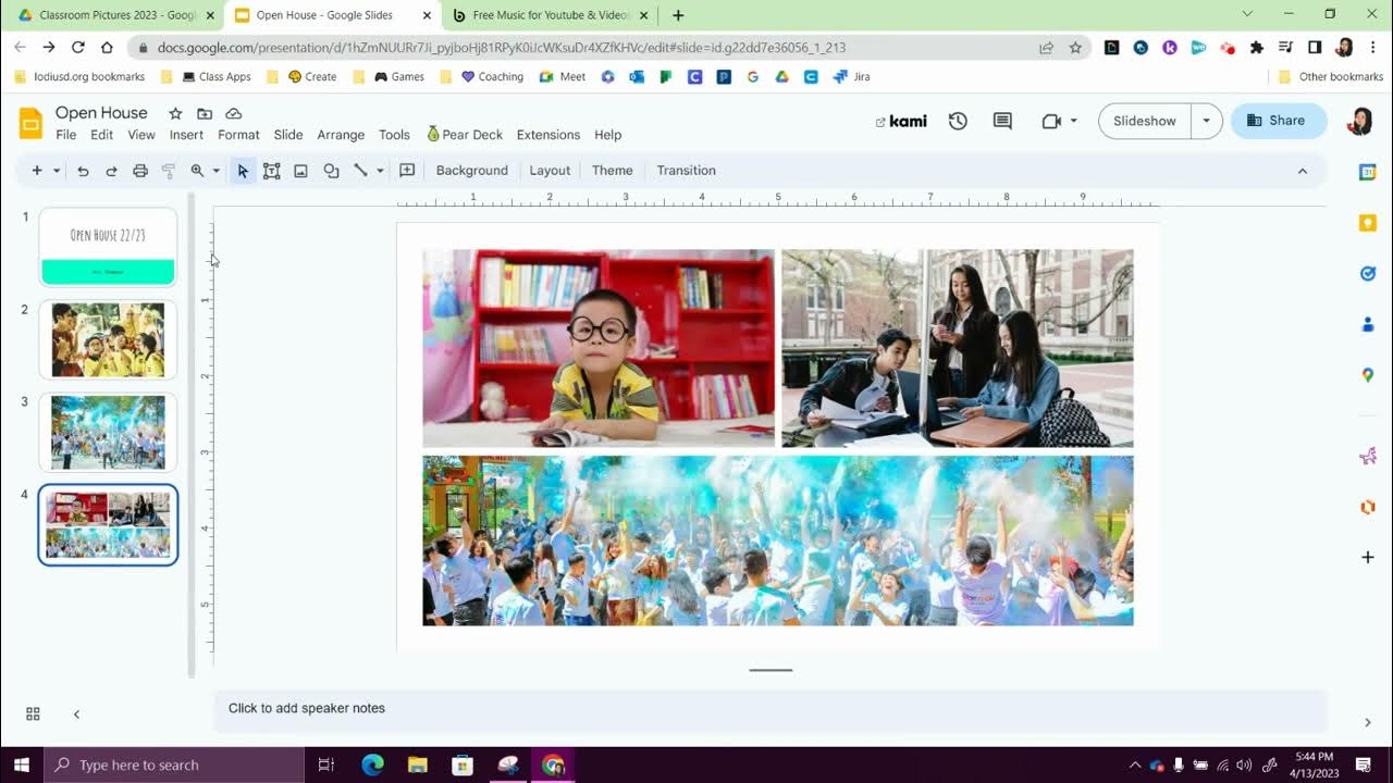 Creating a Picture Slideshow in Google Slides YouTube