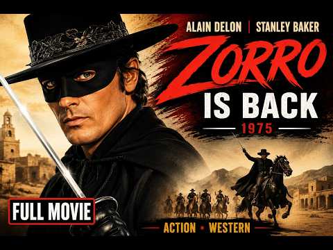 Zorro (1975) | Full Movie | Alain Delon & Stanley Baker | Classic Western Action