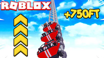 World's TALLEST Roller Coaster In ROBLOX! *750FT*