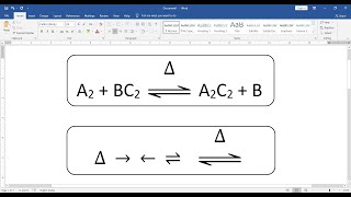 How To Insert Symbols In MS Word || How To Write Chemical Reaction in MS Word || Chemical Reaction. screenshot 4