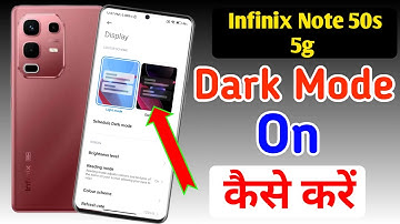 Infinix note 50s 5g me dark mode kaise on kare / how to enable dark theme mode in Infinix note 50s
