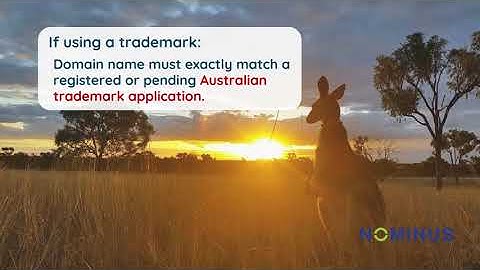 Requirements for Registering a  AU,  COM AU, or a  NET AU Domain Name