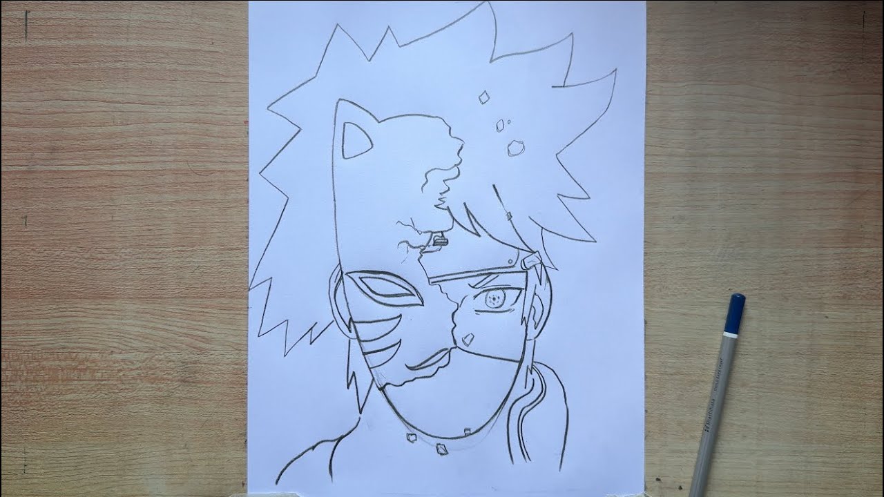 How to draw Kakashi hatake easy drawing 