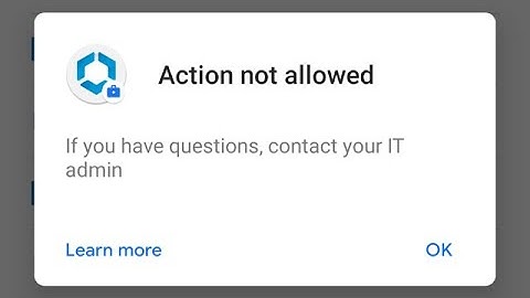 How To FIX Action Not Allowed On Android! (2024)