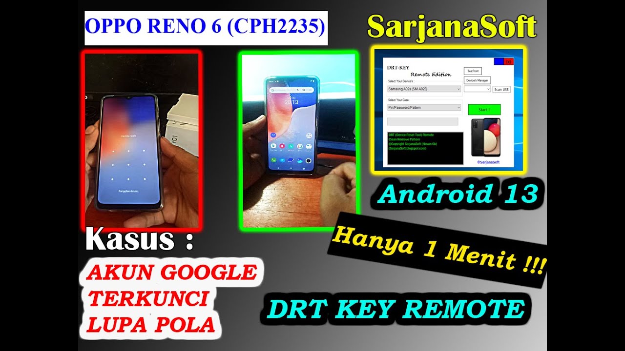 Oppo Reno 6 Key Oppo Reno 6 (CPH2235) Android 13 Unlock FRP/Password DRT KEY 2023 - YouTube