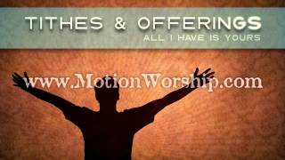 Tithes and Offerings Worship Hands Background Loop HD