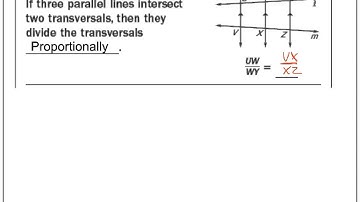 6.6 Use Proportionality Theorems