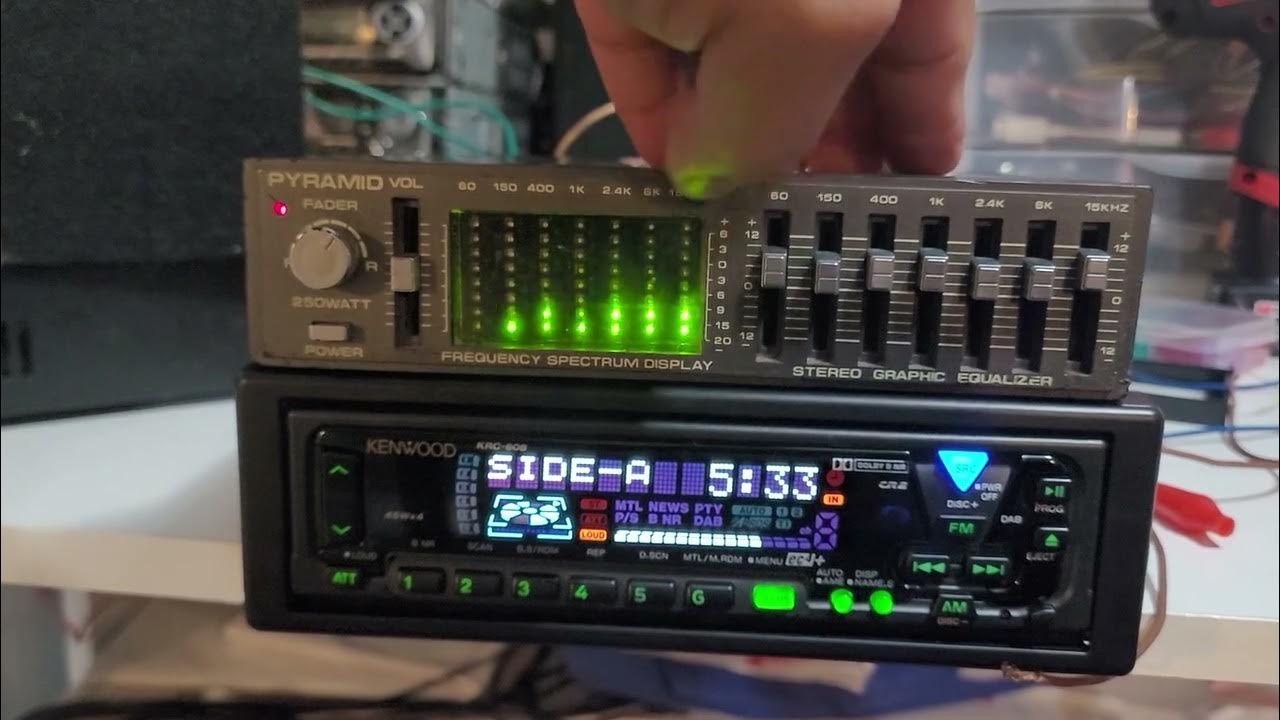 pyramid stereo graphic equalizer with spectrum display SE 705VLLED