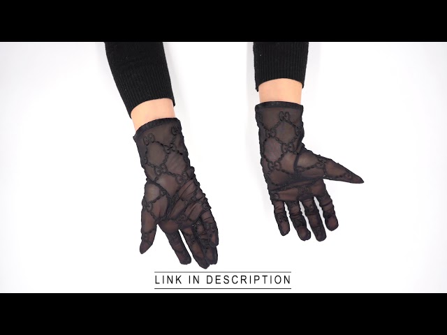 gucci tulle gloves