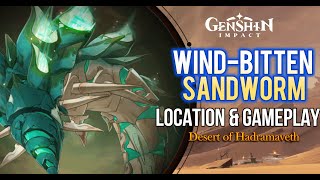 Wind-Bitten Sandworm - Location & First Encounter | Genshin Impact #genshinimpact #genshin #sumeru