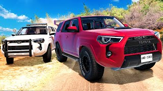 Escaping the Police in a NEW Toyota 4Runner in BeamNG Drive Mods!