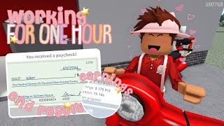 Working For ONE HOUR! 🍕 *PIZZA DELIVERY* 🚚 | Roblox Bloxburg Video Working For ONE HOUR! 🍕 *PIZZA DELIVERY* 🚚 | Roblox Bloxburg Video