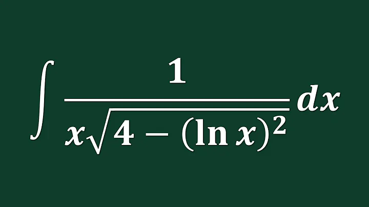 【詳細解題動畫】提要 [★積分]：Evaluate ∫ 1/{x√[4 – ln(x²)]} dx｜授課老師：中華大學土木系呂志宗特聘教授
