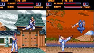 FULLSCREEN AMIGA STREETFIGHTER 1 RE PORT EARLY GAME DEMO PREVIEW DEMO SCRORPION ENGINE EAB ABIME TUR