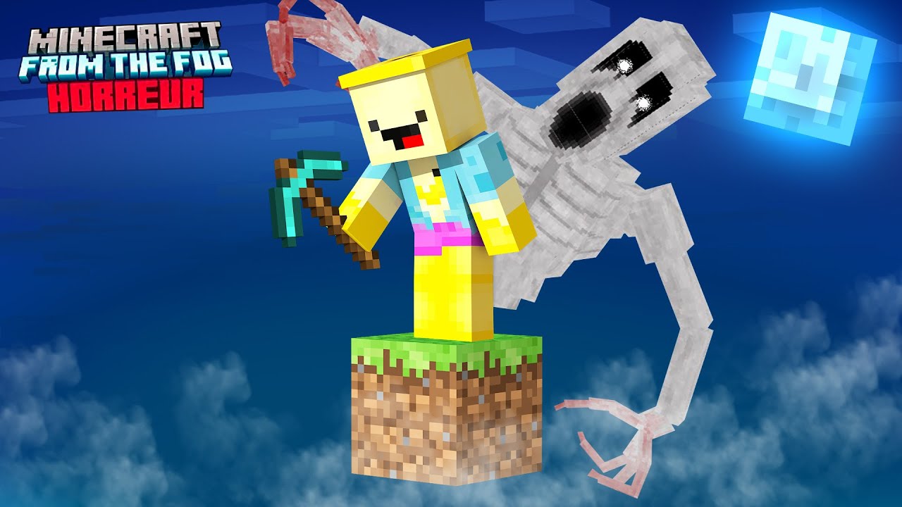 Survivre sur un Bloc FROM THE FOG sur Minecraft..