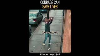 The HERO of the DAY, courage can save lives! #shorts