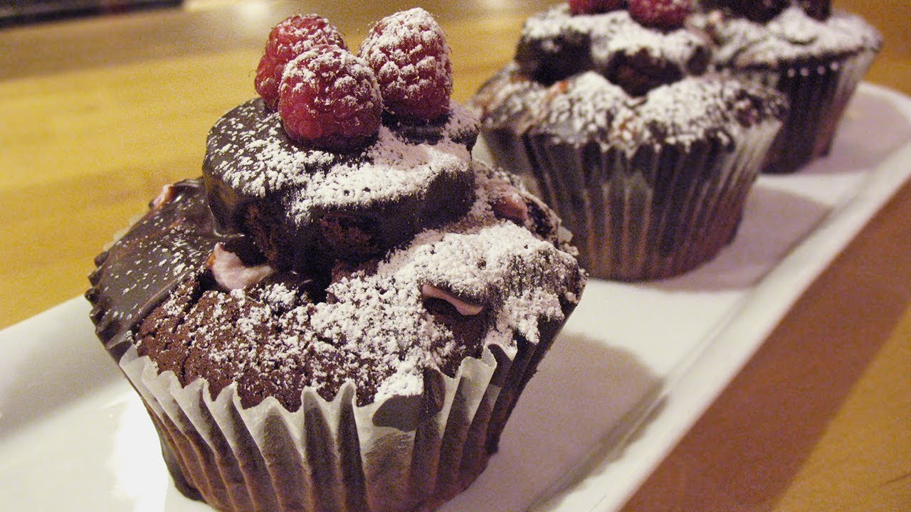 Chocolate-Raspberry Cupcakes