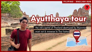Thailand Travel Vlog: Ayutthaya Tour - bang pa-in & old temples [English Sub]