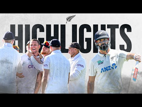 Bethell Hits 50 In 37 & Carse Claims 6-42 | Highlights | New Zealand v England | 1st Test Day 4