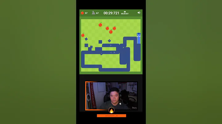 100 apples in 51.945 seconds (2nd place) Google Snake - 5 Apples, Standard Fast Statue Mode #shorts