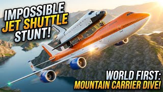 Impossible Jet Shuttle Stunt 🔥 | World First - Mountain Carrier Dive!!  screenshot 1