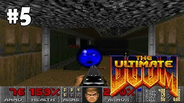 The Ultimate Doom прохождение игры - E1M4: Command control (All Secrets Found)