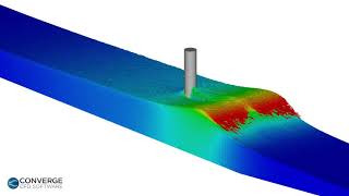 Simulating a Breaking Wave on a Monopile
